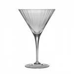 Corrine Martini Glass Today sees a new passion for fabulous Cocktails and Mixology: these drinks take time and skill to create and deserve a beautiful glass!

A delightful range of glasses with an optic effect.