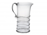 Amalia Pitcher 9 1/2\ 9.5\ Height
1.75 Quart

Dishwasher safe, Warm gentle cycle. Hand washing is recommended for large or highly decorated pieces.
Not suitable for hot contents, freezer or microwave use.