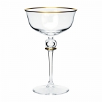  Juwel-Gold Champagne Coupe 6.5\ Height

Care:  Hand wash only.  Not dishwasher safe.