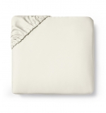 Fiona Ivory Queen Fitted Sheet Fiona is a lovely long-staple cotton sateen, possessing the wonderful sleek smooth \'slide\' this type of weave naturally exhibits. Special yarns create its silky-soft hand, and as one might expect, our exceptional quality standards help to make Fiona a great value.

Fabrication:
Sateen

Finishing:
Classic-style flanges, approximate measurements:
Duvet Cover: 3-inches
Shams: 3-inches; Boudoir: 2-inches
Flat Sheet and Pillowcase cuffs: 3.5-inches

Hem:
Hemstitch

Care:
Machine wash warm water on gentle cycle. Do not use bleach (bleaching may weaken fabric & cause yellowing). Do not use fabric softener. Wash dark colors separately. Tumble dry on low heat. Remove while still damp. Iron on \cotton\ setting to regain luster and sheen.
