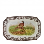 Woodland Pheasant Rectangular Platter 17 1/2\ 17.5\ Length


