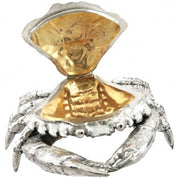 Sterling Silver Crab Box with Vermeil Well