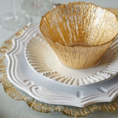 Incanto White Stripe Salad Plate