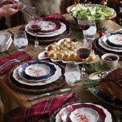 Country Estate Winter Frolic Ruby Tree Platter