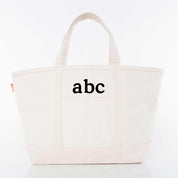 Large Natural Boat Tote