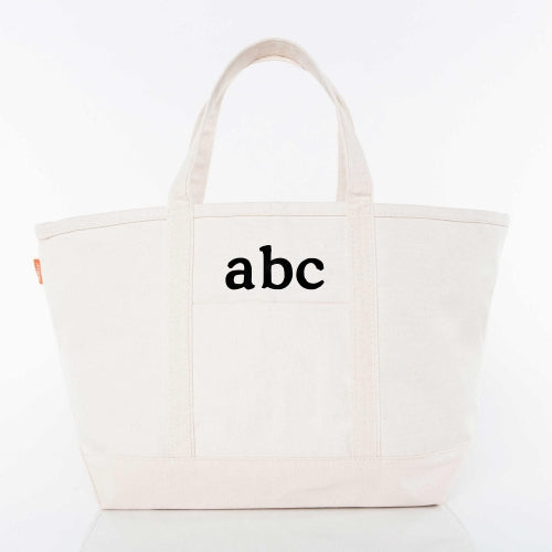 Large Natural Boat Tote