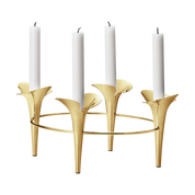 Bloom Taper Candleholder - Gold