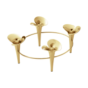 Bloom Taper Candleholder - Gold