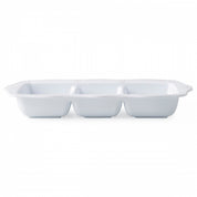 Berry & Thread Melamine Whitewash Triple Section Server