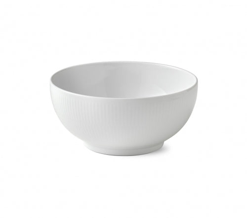 White Fluted Bowl, 7 Cups