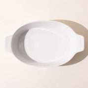 Oval Gratin Dish 10 x 6.6" - White