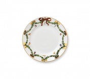 Star Fluted Christmas Dessert Plate