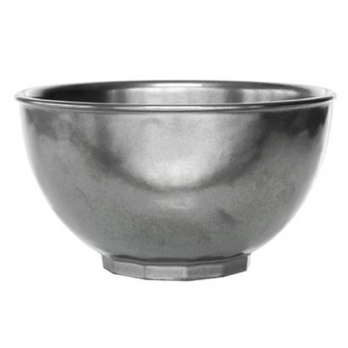 Pewter Stoneware Cereal or Ice Cream Bowl