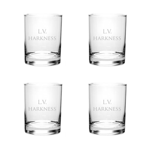 LVH Double Old Fashioned, Set of 4