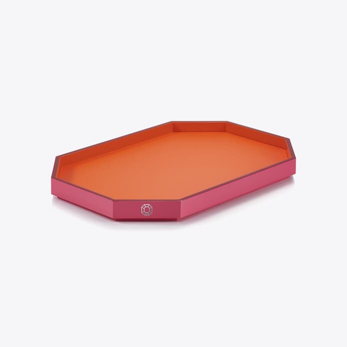 Octogone Tray Orange - Medium