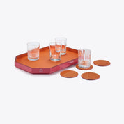 Octogone Tray Orange - Medium