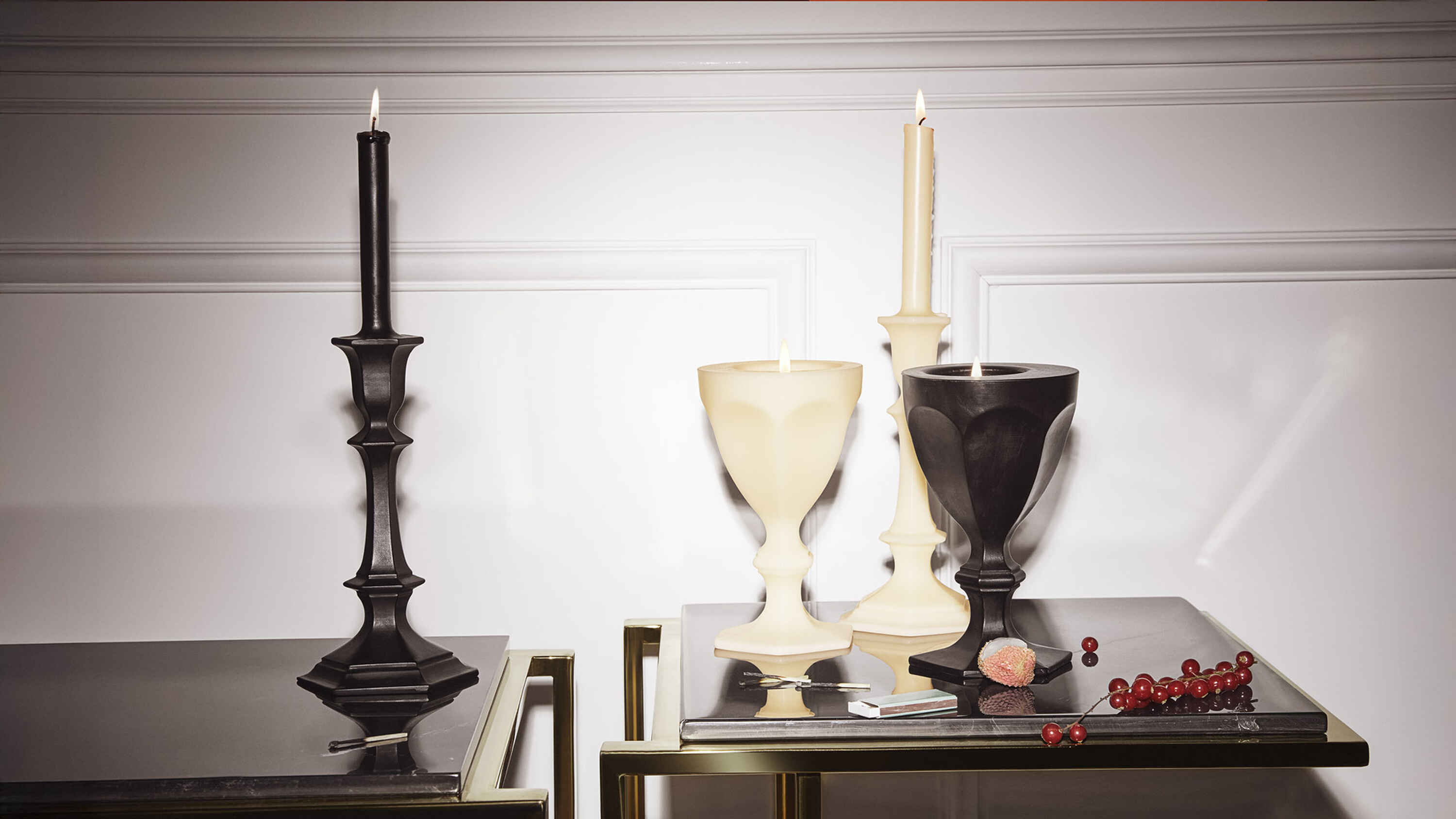 Harcourt Candlestick Candle - Ivory