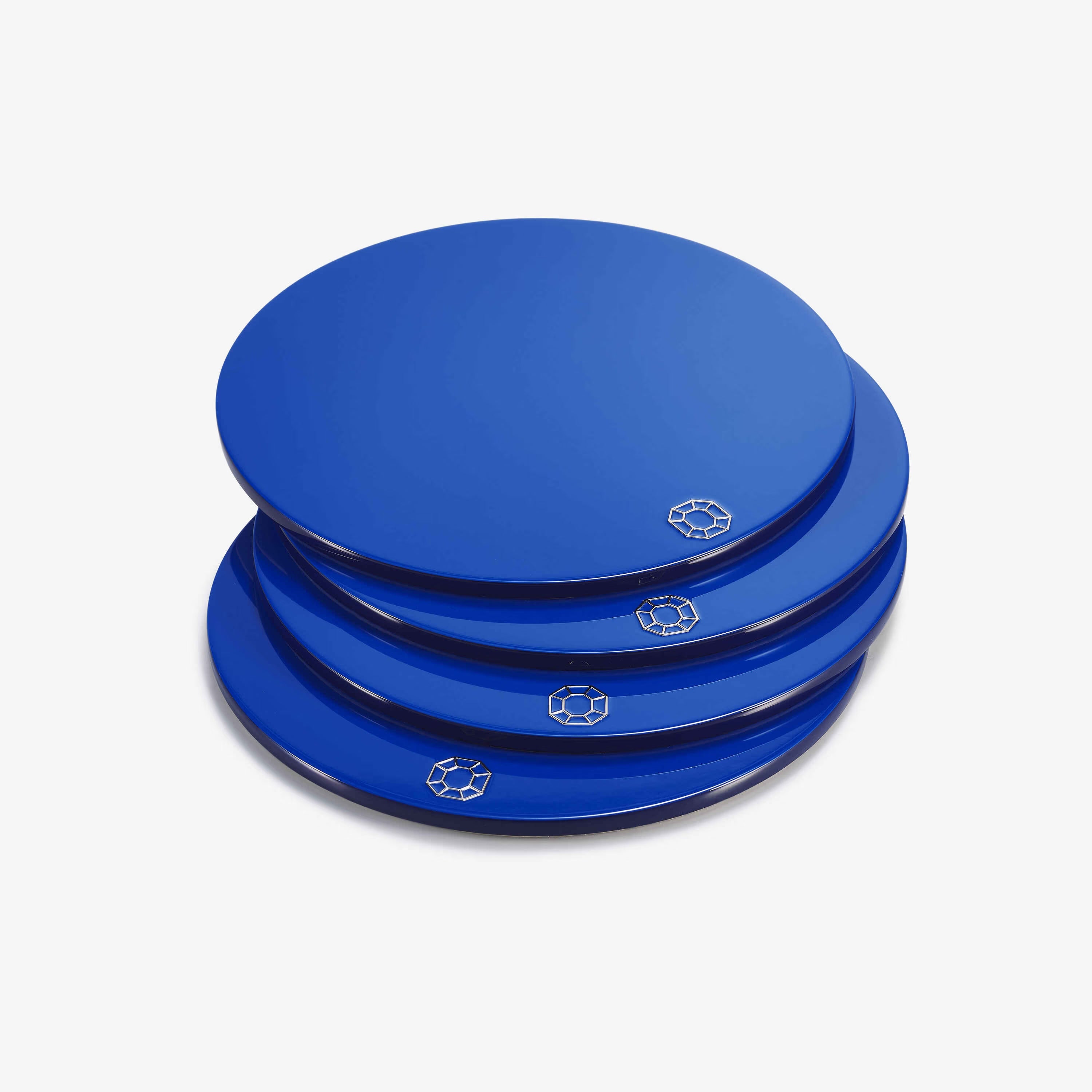 Octogone Coaster, Blue, Set of 4