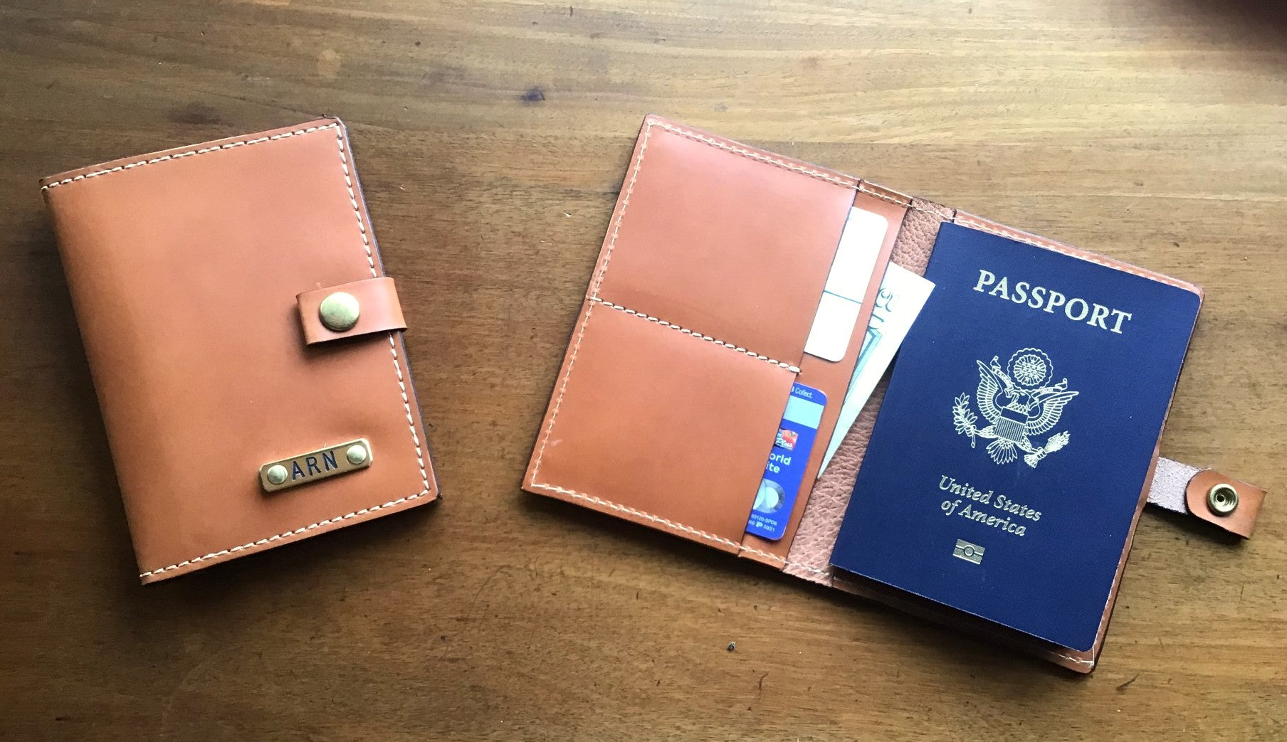 Custom Leather Passport Holder