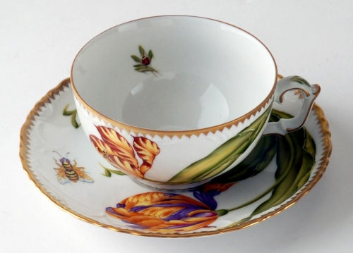 Old Master Tulips Tea Cup and Saucer