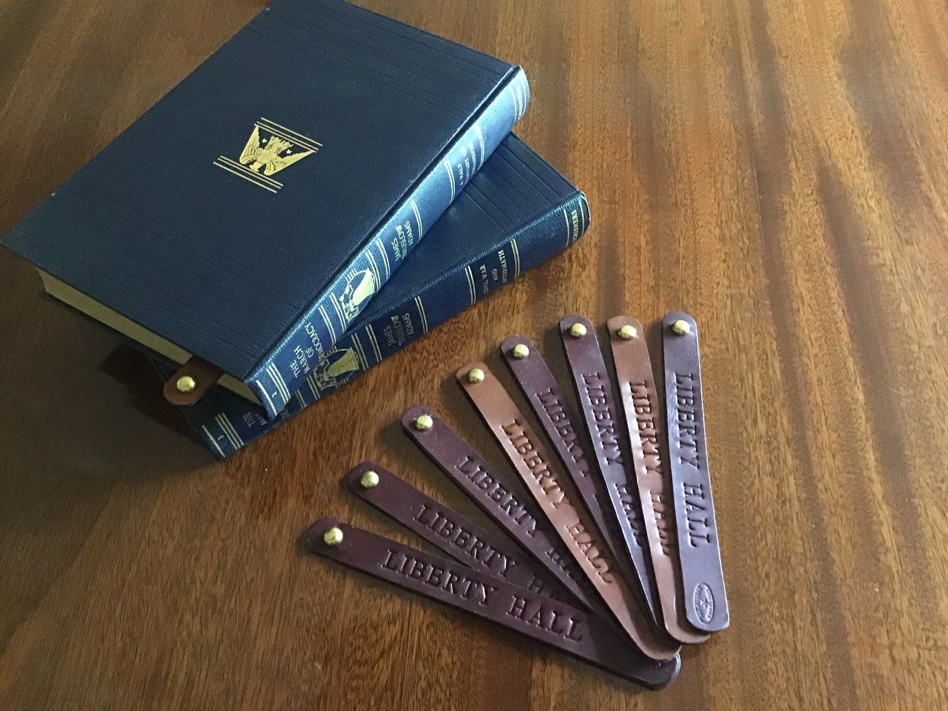 Custom Leather Bookmark