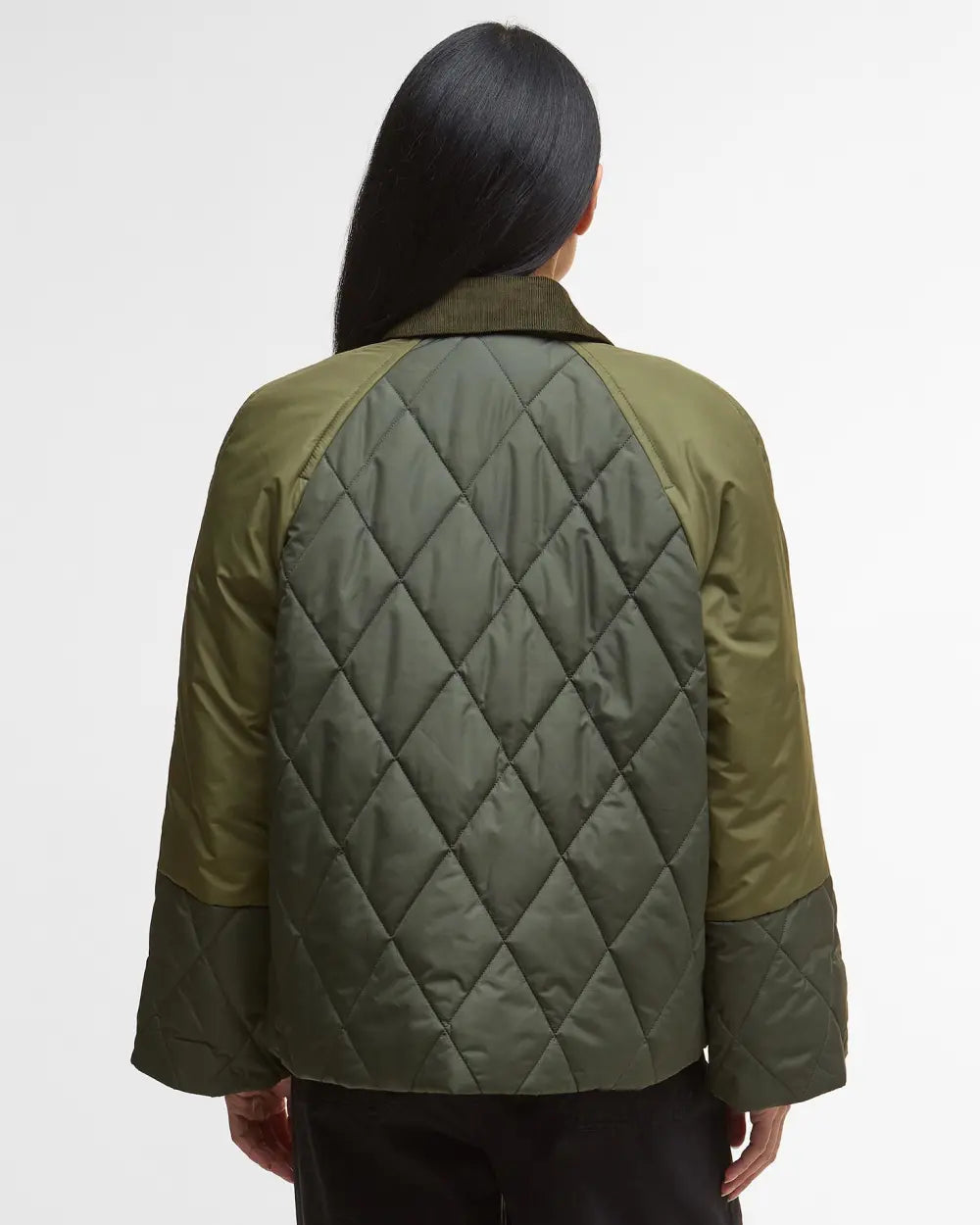 Martha Quilted Jacket - Olive/Dark Moss