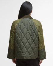 Martha Quilted Jacket - Olive/Dark Moss