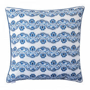 Iberian Indigo Border Pillow 22"