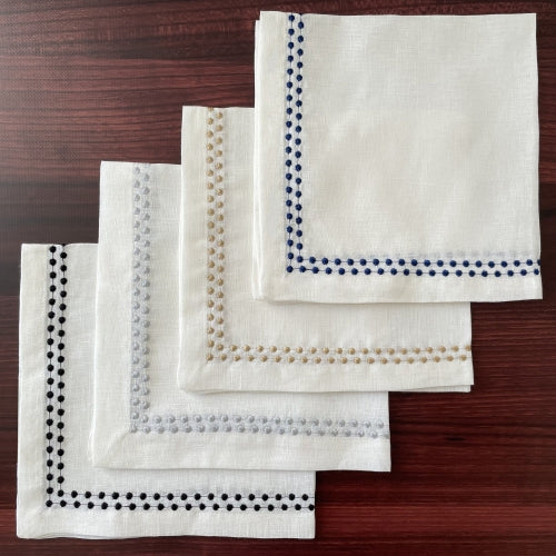 Pearls Napkins 21" Willow