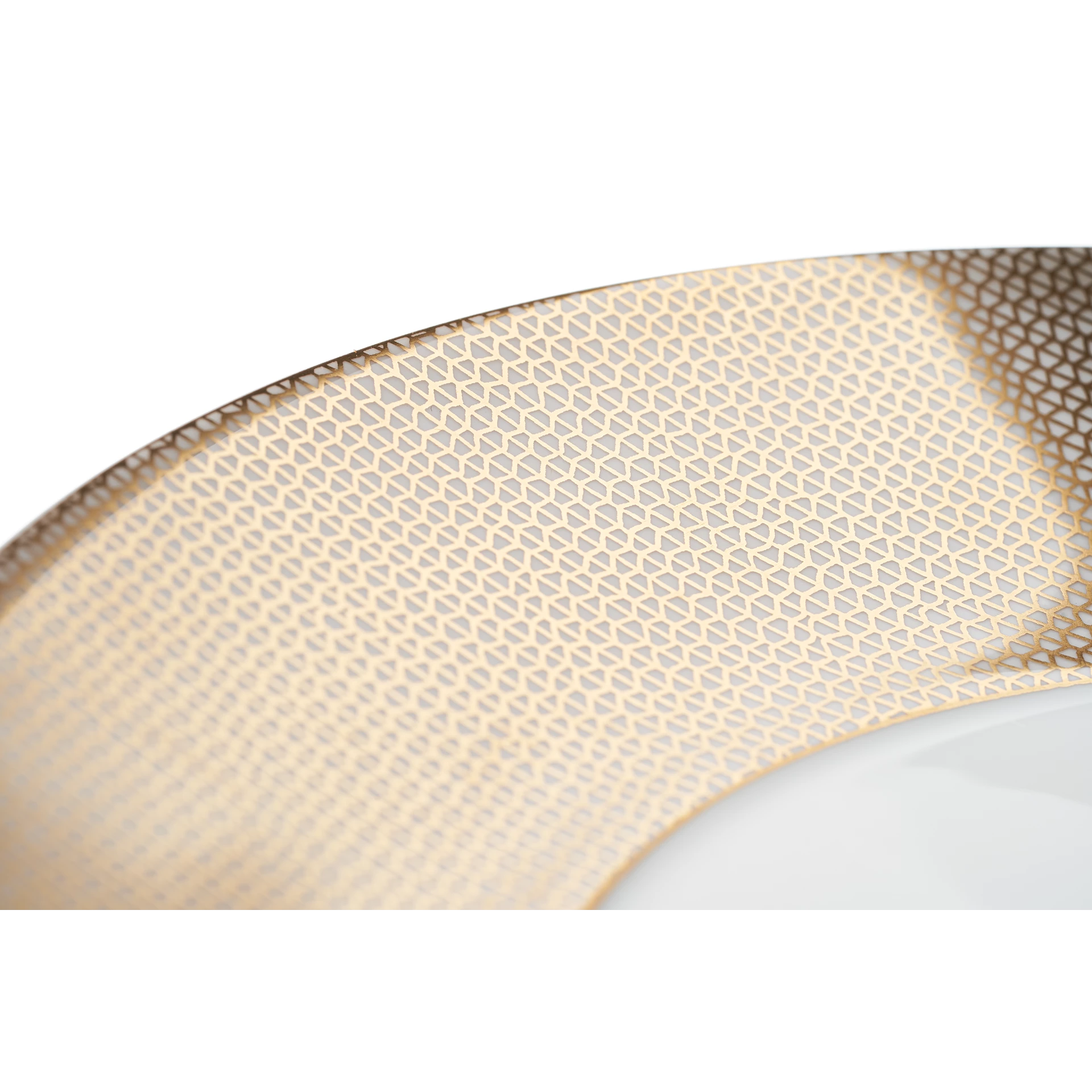 Cosmopolitan Mesh Gold Dinner Plate - Small