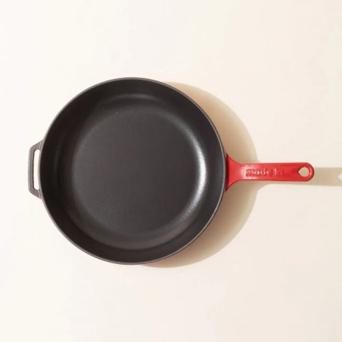 Enameled Cast Iron Skillet 11" - Red