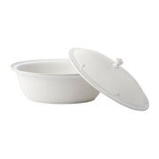 Berry & Thread Whitewash Oval Covered Casserole 13"