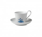 Blue Mega High Handle Tea Cup and Saucer