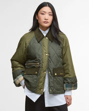 Martha Quilted Jacket - Olive/Dark Moss