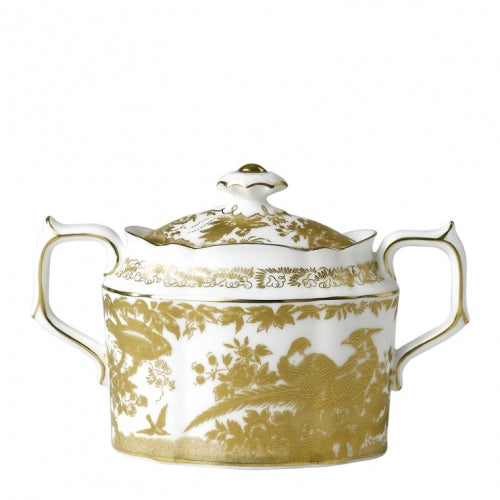 Gold Aves Covered Sugar Bowl