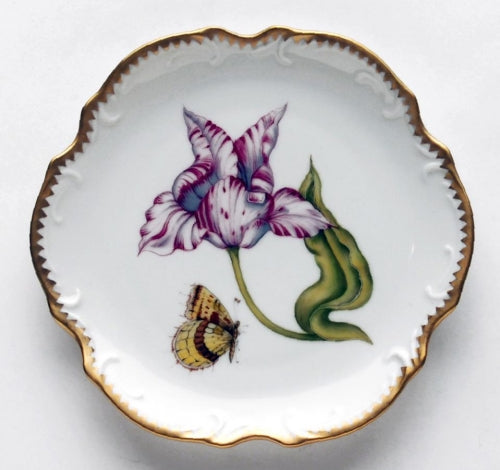 Old Master Tulips Pink and White Tulip Bread and Butter Plate