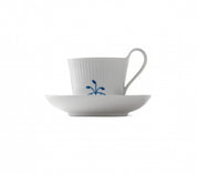 Blue Mega High Handle Tea Cup and Saucer