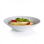 White Fluted Pasta Bowl