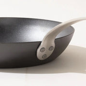 Blue Carbon Steel Frying Pan Seasoned 12"