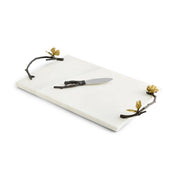 Butterfly Ginkgo Cheese Board w/ Knife - Marble