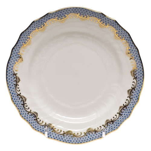 Fish Scale Light Blue Bread and Butter Plate