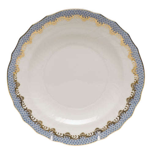 Fish Scale Light Blue Salad Plate