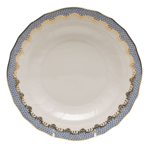 Fish Scale Light Blue Dessert Plate