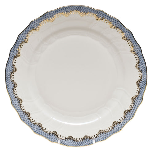 Fish Scale Light Blue Dinner Plate