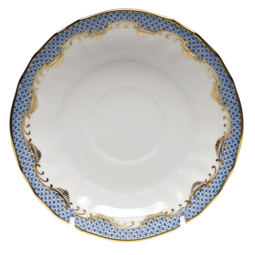 Fish Scale Light Blue Canton Saucer