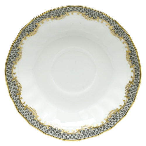 Fish Scale Gray Canton Saucer