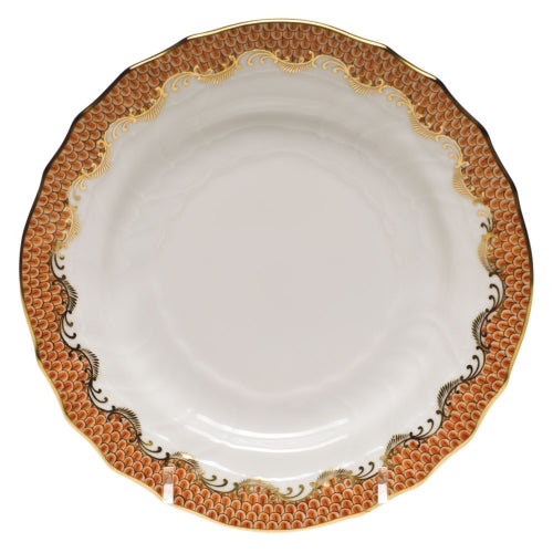 Fish Scale Rust Bread and Butter Plate