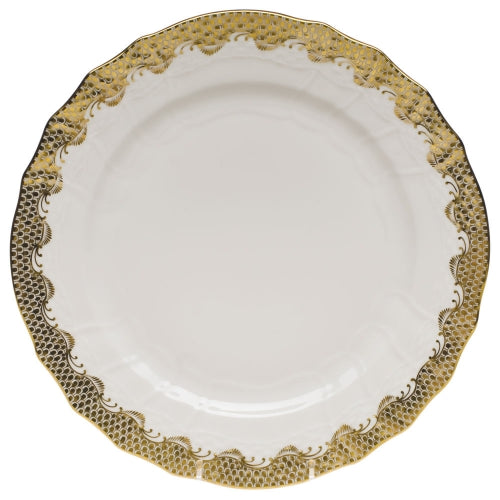 Fish Scale Gold Service Plate