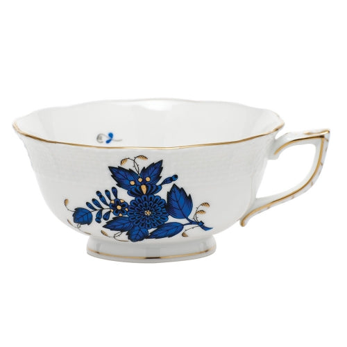 Chinese Bouquet Black Sapphire Tea Cup