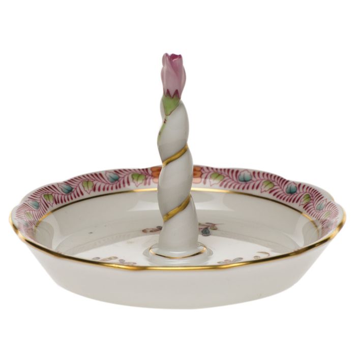 Chinese Bouquet Ring Holder with Rose Bud
